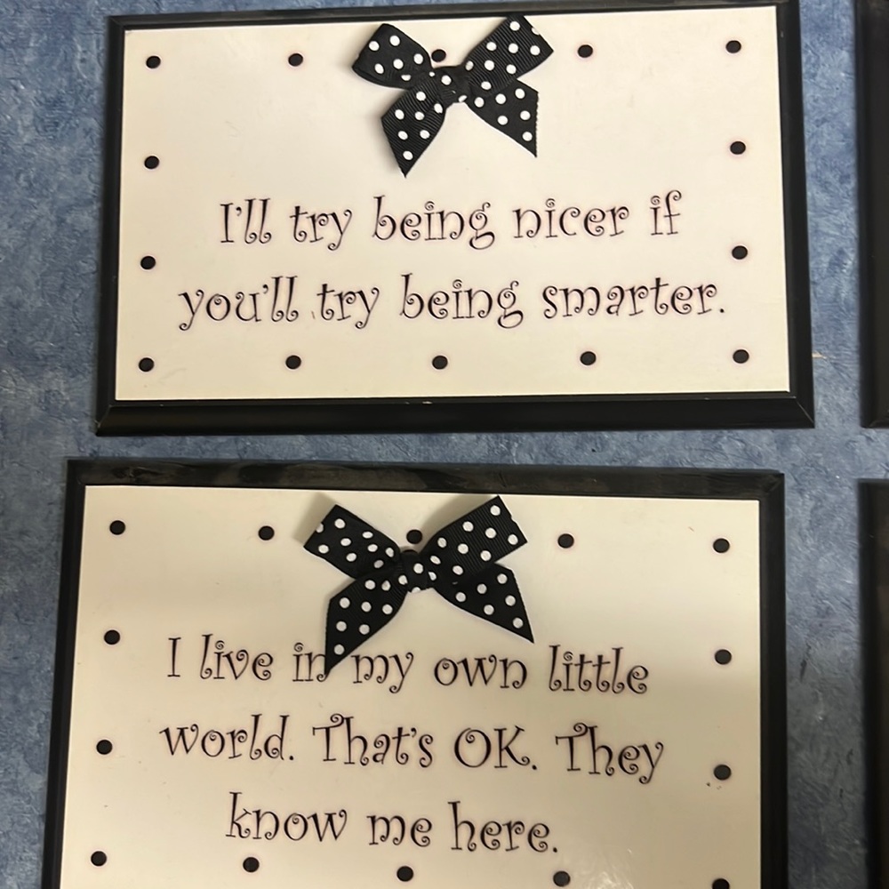 Set of four fun pictures